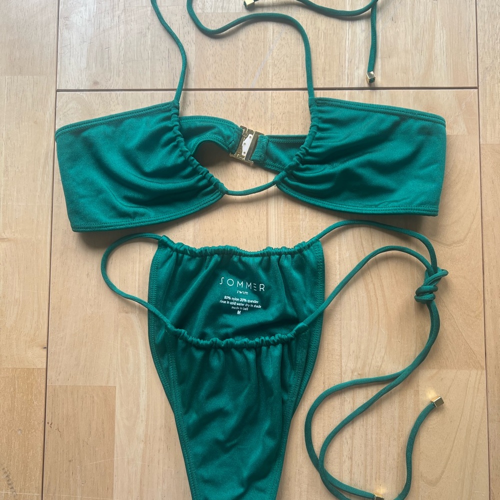 Sommer Swim Emerald Green Bikini Set
